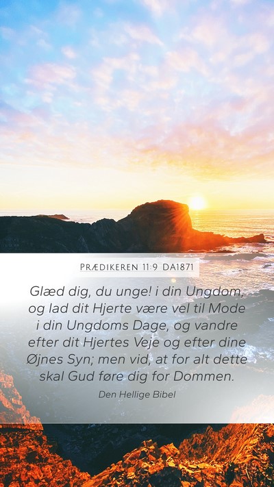 Prædikeren 11:9 DA1871 Bible Verse Image