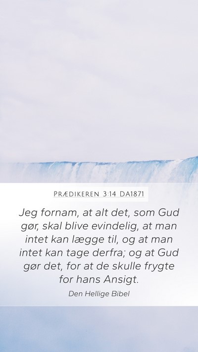 Prædikeren 3:14 DA1871 Bible Verse Image