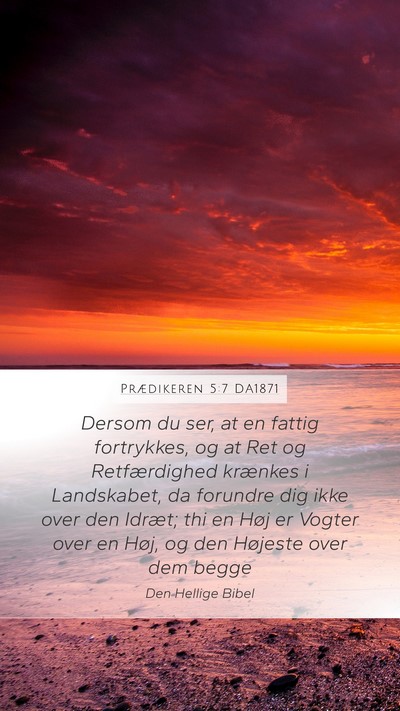 Prædikeren 5:7 DA1871 Bible Verse Image