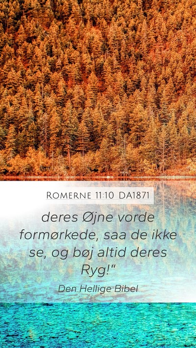 Romerne 11:10 DA1871 Bible Verse Image
