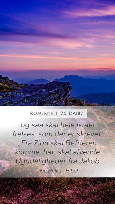 Romerne 11:26 DA1871 Bible Verse Image