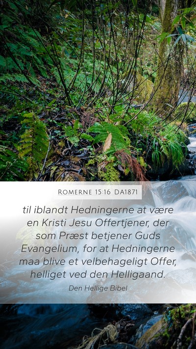 Romerne 15:16 DA1871 Bible Verse Image