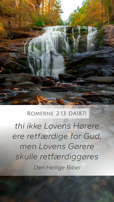 Romerne 2:13 DA1871 Bible Verse Image