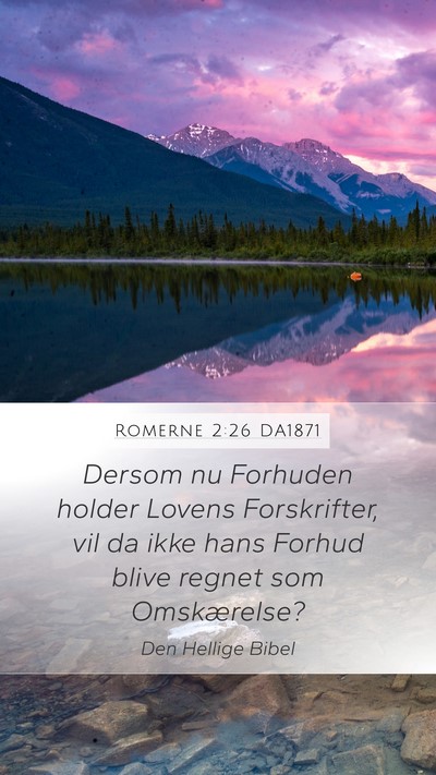 Romerne 2:26 DA1871 Bible Verse Image