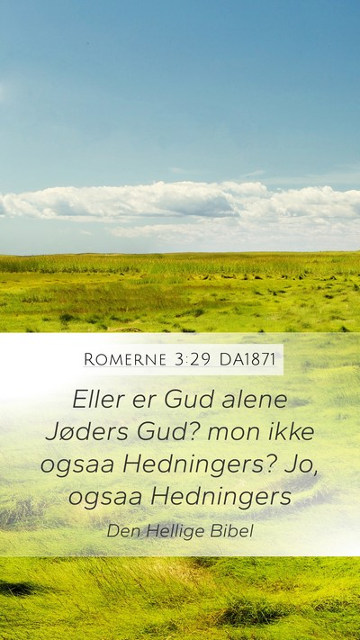 Romerne 3:29 DA1871 Bible Verse Image