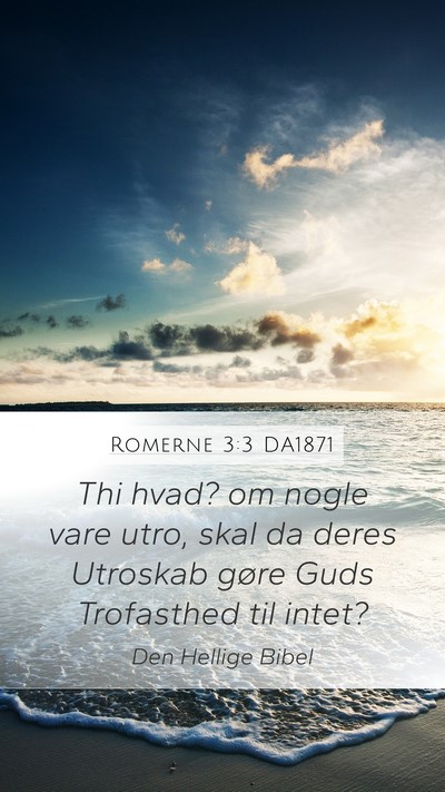 Romerne 3:3 DA1871 Bible Verse Image