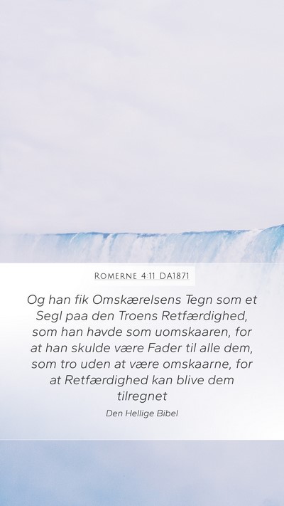 Romerne 4:11 DA1871 Bible Verse Image