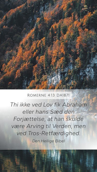Romerne 4:13 DA1871 Bible Verse Image