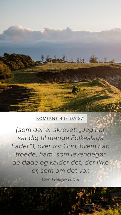 Romerne 4:17 DA1871 Bible Verse Image