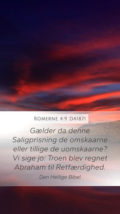 Romerne 4:9 DA1871 Bible Verse Image