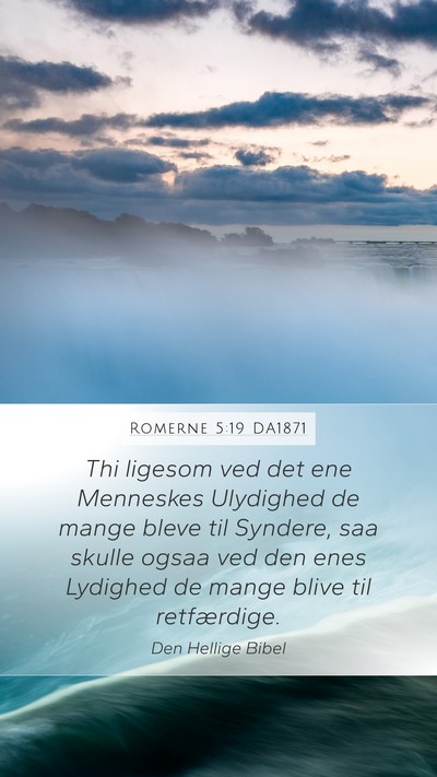 Romerne 5:19 DA1871 Bible Verse Image
