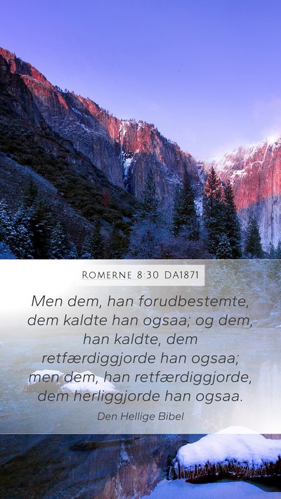 Romerne 8:30 DA1871 Bible Verse Image
