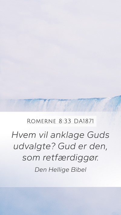 Romerne 8:33 DA1871 Bible Verse Image