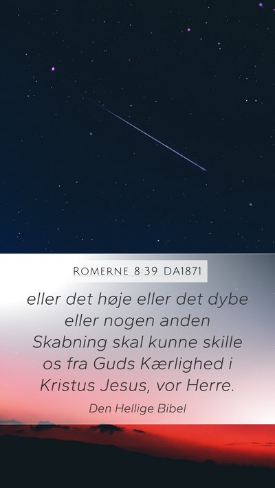 Romerne 8:39 DA1871 Bible Verse Image