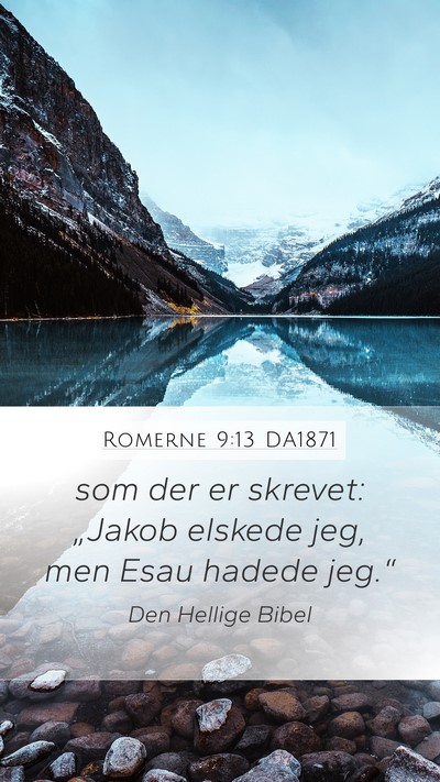 Romerne 9:13 DA1871 Bible Verse Image