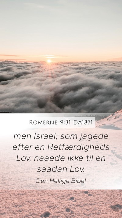 Romerne 9:31 DA1871 Bible Verse Image