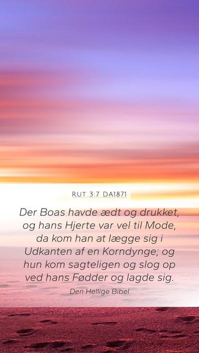 Rut 3:7 DA1871 Bible Verse Image
