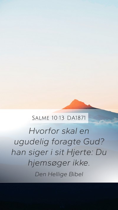 Salme 10:13 DA1871 Bible Verse Image