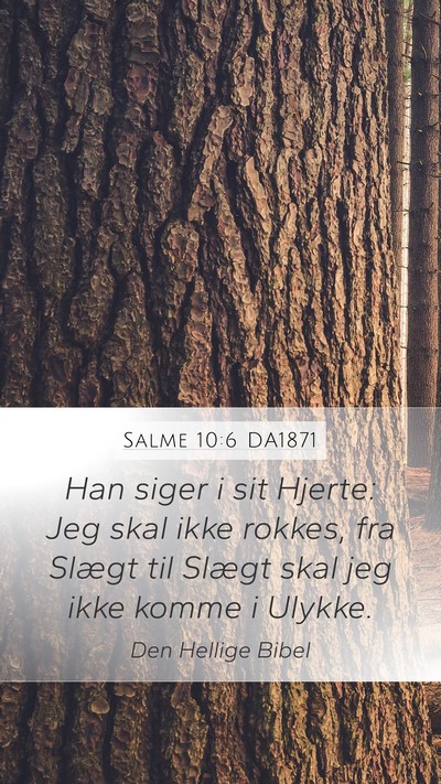 Salme 10:6 DA1871 Bible Verse Image