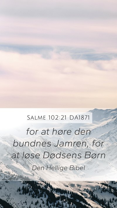 Salme 102:21 DA1871 Bible Verse Image