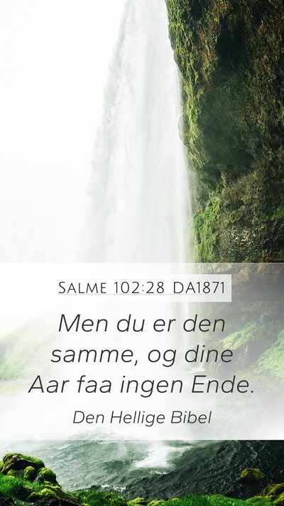 Salme 102:28 DA1871 Bible Verse Image