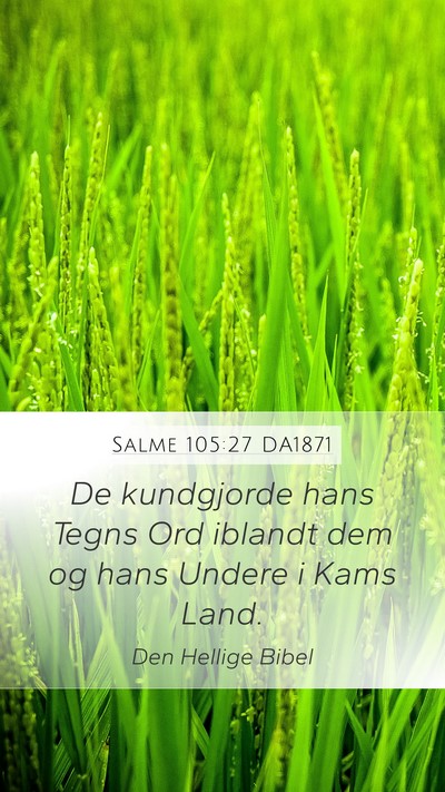 Salme 105:27 DA1871 Bible Verse Image