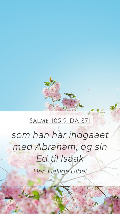 Salme 105:9 DA1871 Bible Verse Image