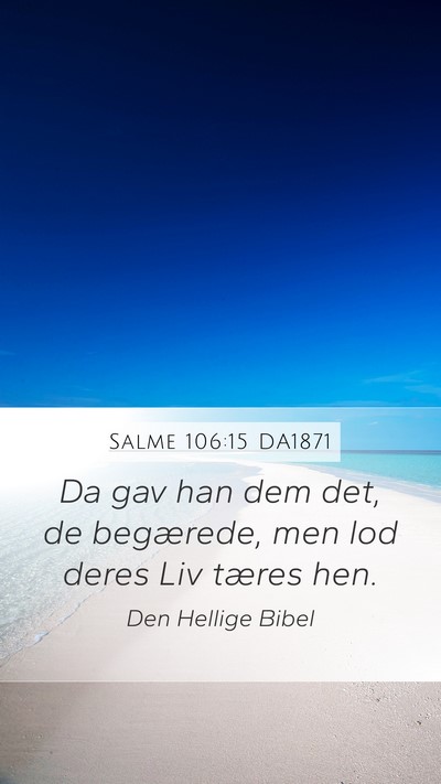 Salme 106:15 DA1871 Bible Verse Image