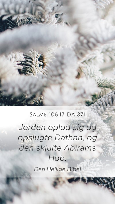 Salme 106:17 DA1871 Bible Verse Image