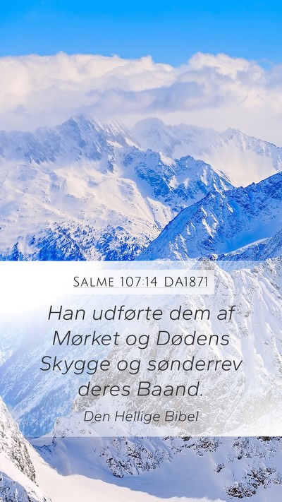 Salme 107:14 DA1871 Bible Verse Image