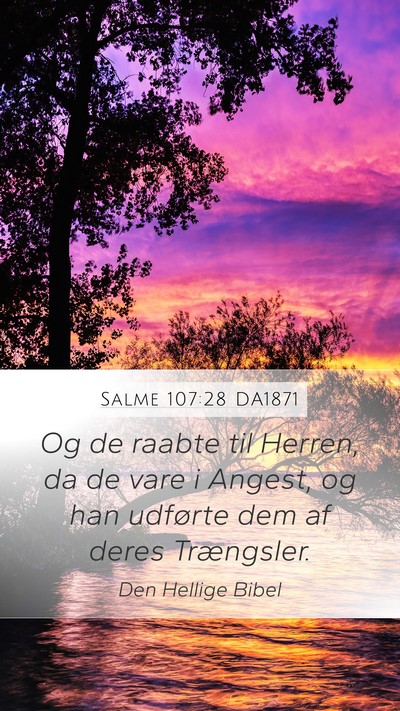 Salme 107:28 DA1871 Bible Verse Image