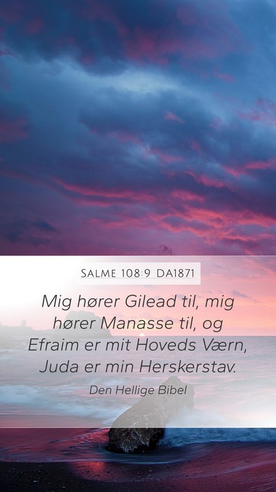 Salme 108:9 DA1871 Bible Verse Image