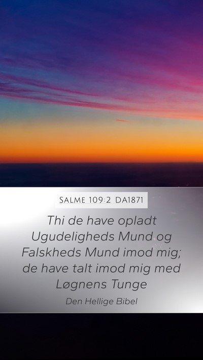 Salme 109:2 DA1871 Bible Verse Image