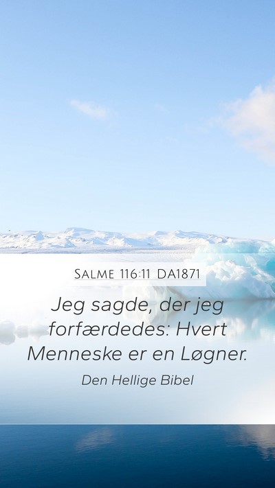 Salme 116:11 DA1871 Bible Verse Image