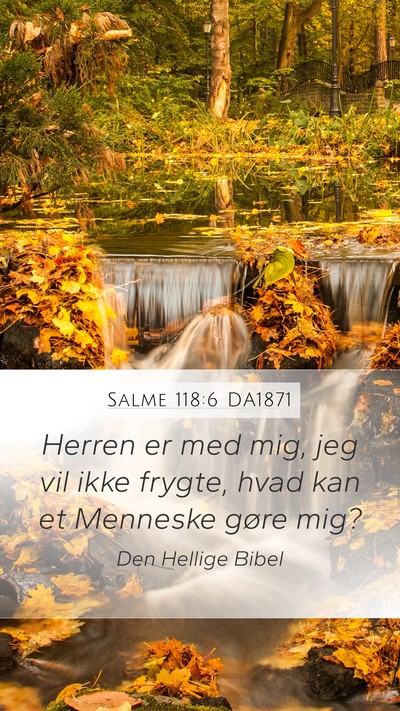 Salme 118:6 DA1871 Bible Verse Image