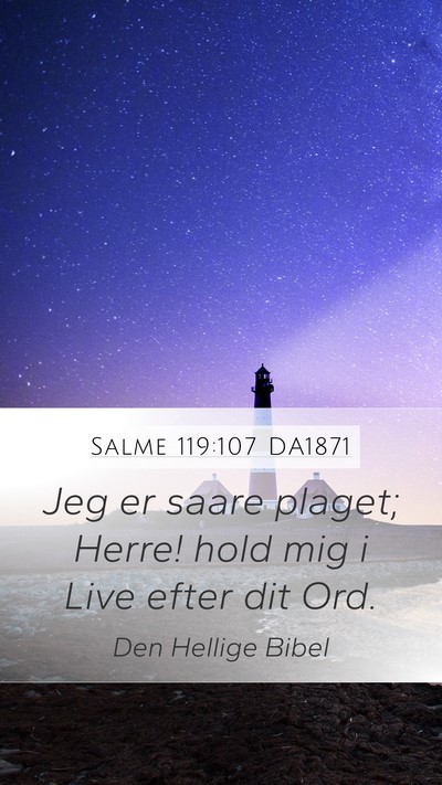 Salme 119:107 DA1871 Bible Verse Image