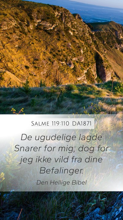 Salme 119:110 DA1871 Bible Verse Image