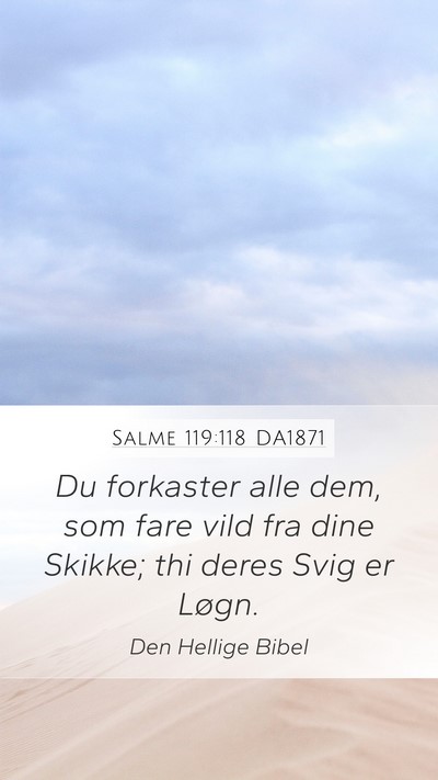 Salme 119:118 DA1871 Bible Verse Image