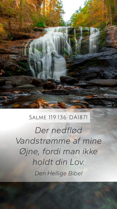 Salme 119:136 DA1871 Bible Verse Image