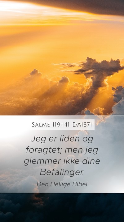 Salme 119:141 DA1871 Bible Verse Image