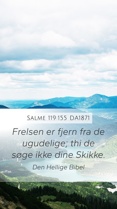 Salme 119:155 DA1871 Bible Verse Image