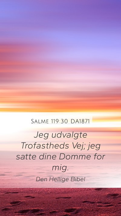 Salme 119:30 DA1871 Bible Verse Image