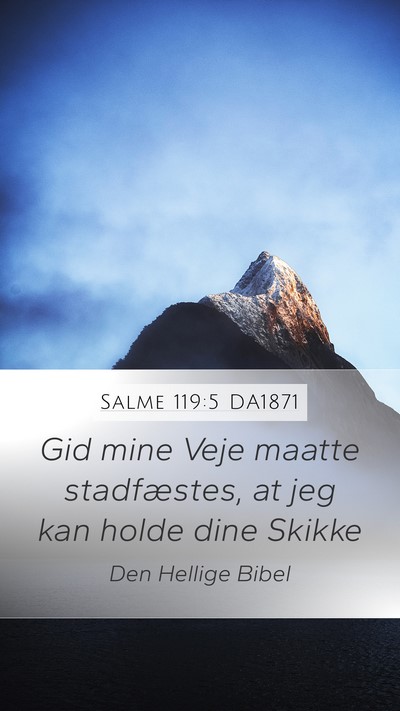 Salme 119:5 DA1871 Bible Verse Image