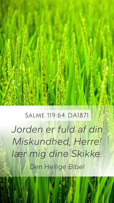 Salme 119:64 DA1871 Bible Verse Image