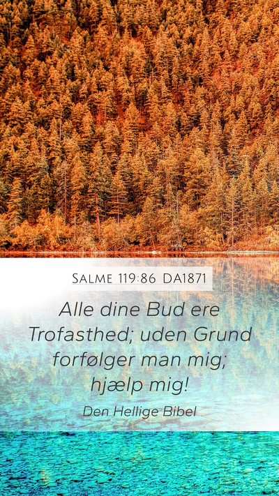 Salme 119:86 DA1871 Bible Verse Image