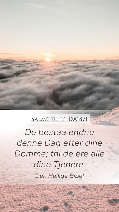 Salme 119:91 DA1871 Bible Verse Image
