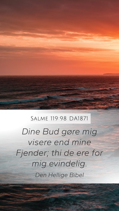 Salme 119:98 DA1871 Bible Verse Image