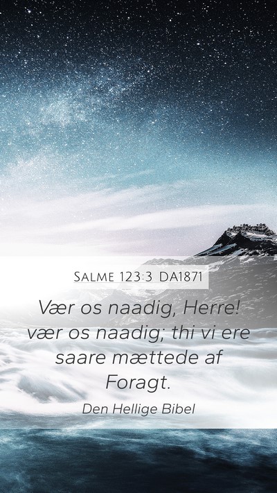 Salme 123:3 DA1871 Bible Verse Image
