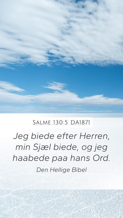Salme 130:5 DA1871 Bible Verse Image