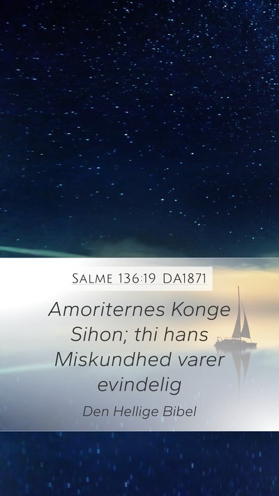 Salme 136:19 DA1871 Bible Verse Image